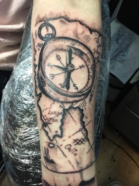 Compass Tattoo Design by cassiemunsonart on DeviantArt