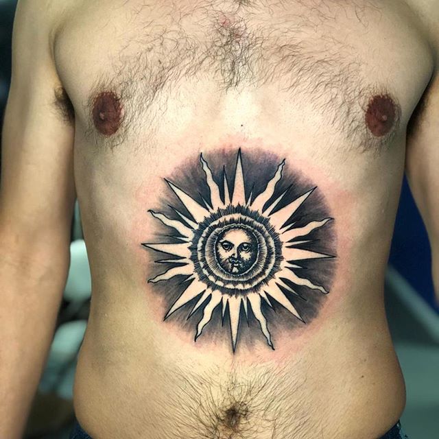 65 Sun Tattoos  Tribal Sun Tattoo Designs