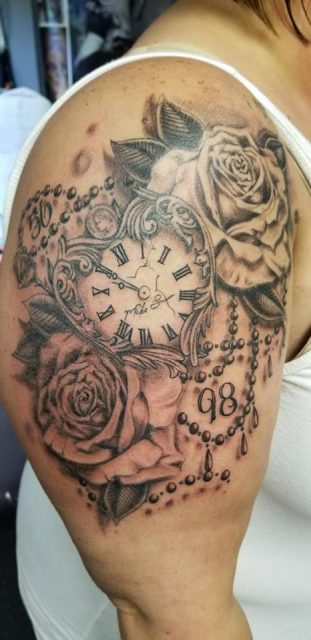 Clock for children Thigh piece  Help Me Tattoo Training Forum   Tattooing 101