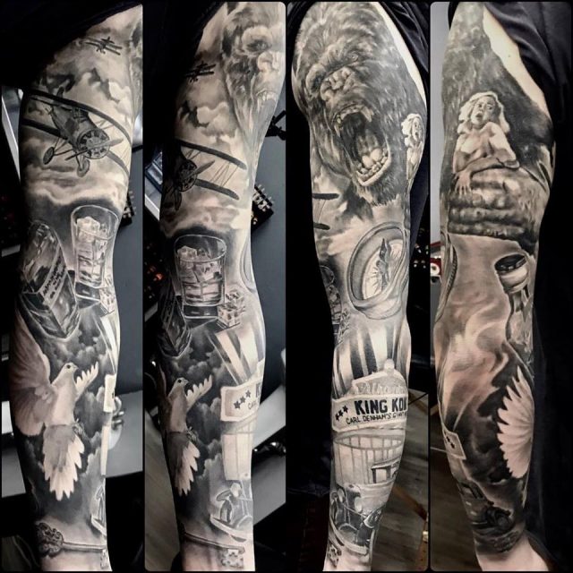 western sleeve tattoo designs｜TikTok Search