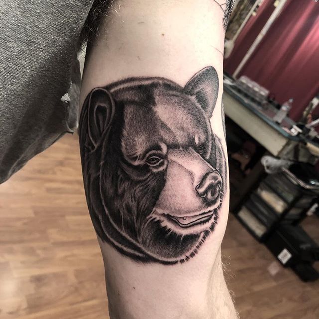 Realism Bear Tattoo Idea  BlackInk