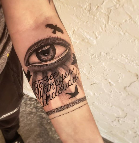 Eye Tattoo Design For Men