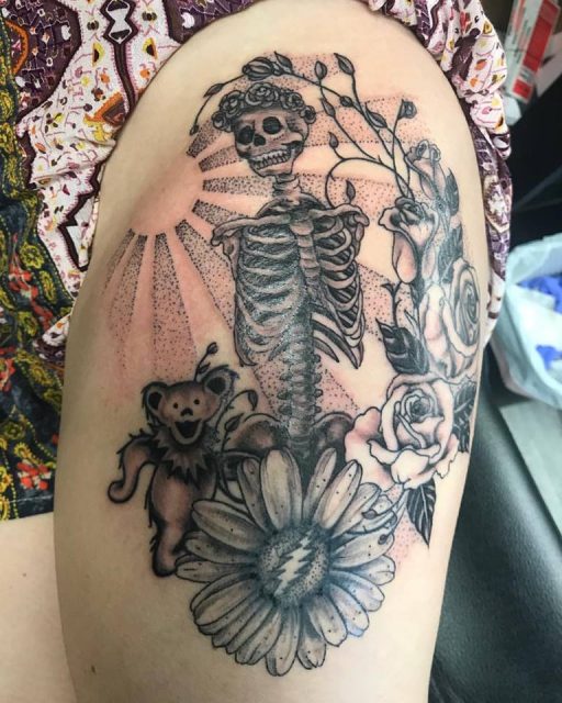 Arm Fantasy Skeleton Tattoo by 1969 Tattoo