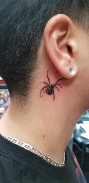 49 Snazzy Spider Tattoos On Neck  Tattoo Designs  TattoosBagcom