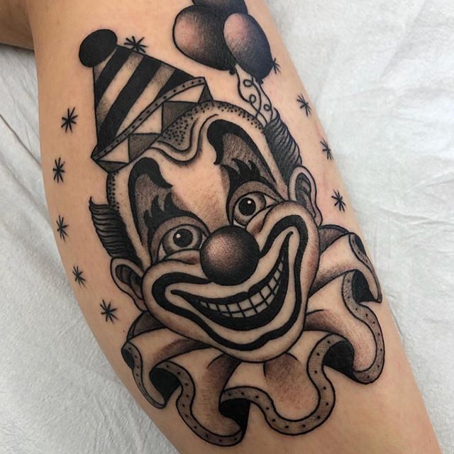 Clown can be scary but today we bring you popular cute clown tattoos