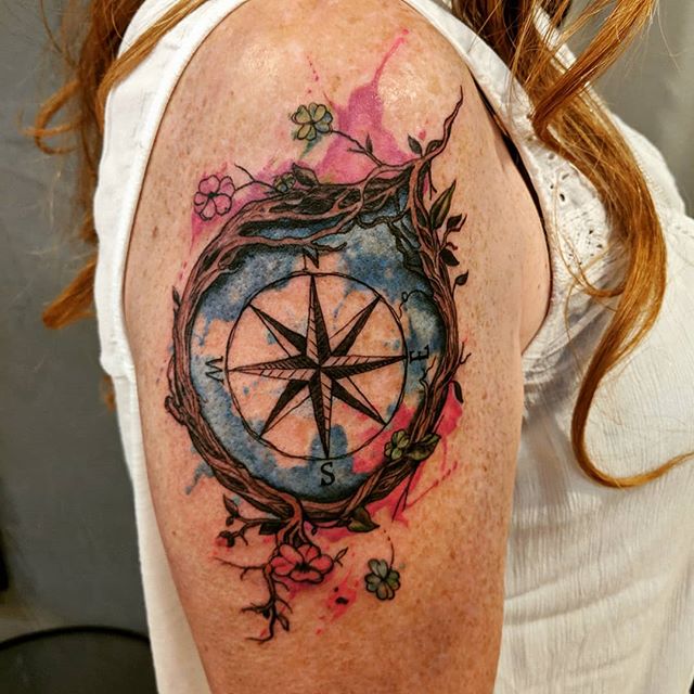 Compass Tattoo Designs Symbolism and Style in Focus