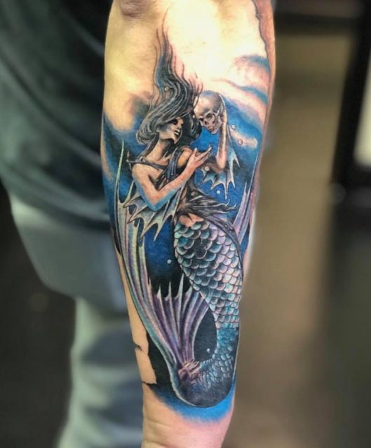 Siren Mermaid Tattoo Designs For Men | TattooMenu