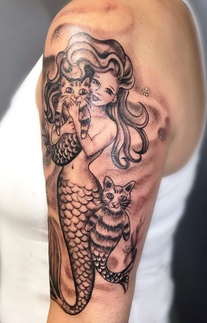 Siren Mermaid Tattoo Designs For Woman | TattooMenu