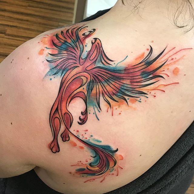 Phoenix Tattoo Designs For Woman | TattooMenu
