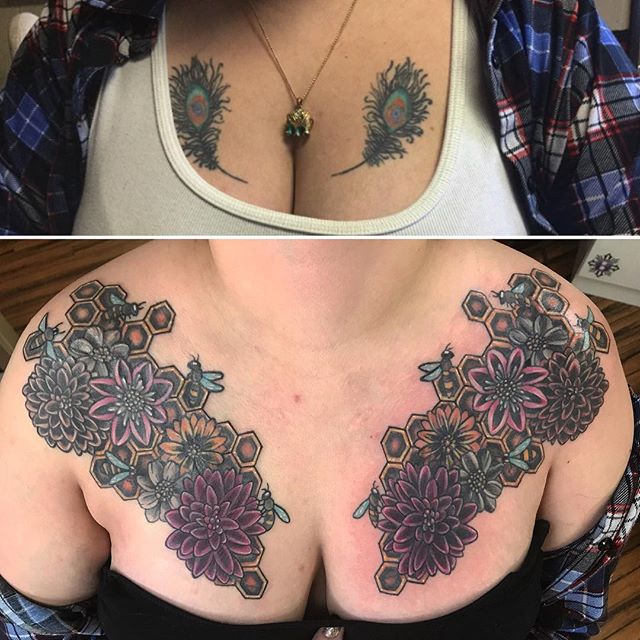 30 impressive tattoo cover up ideas with before and after  YENCOMGH