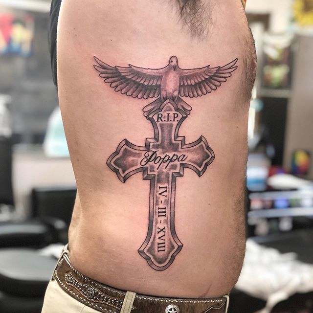 87 Awesome Trending Cross Tattoos Designs To Try Right Now On Ribs  Psycho  Tats