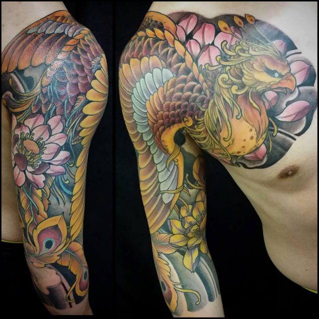 40 Poweful Phoenix Tattoos for Men | Bird tattoo sleeves, Phoenix tattoo  sleeve, Sleeve tattoos