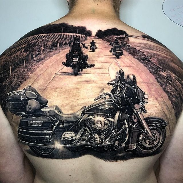 Motorbike tattoo by lapis-lazuri on DeviantArt