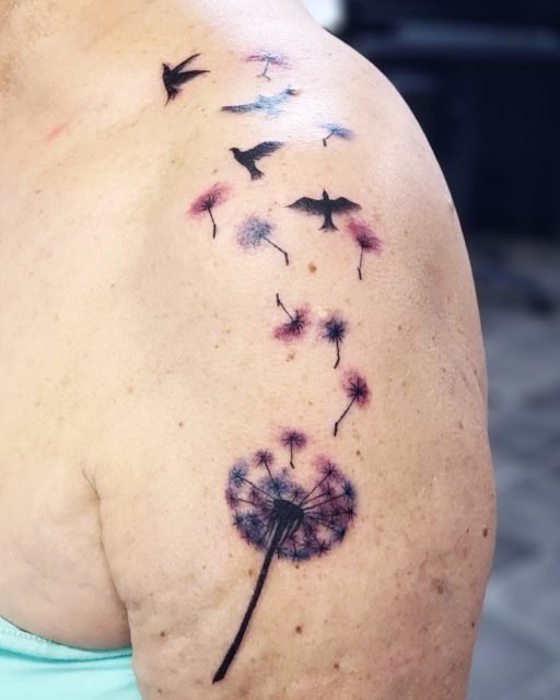 dandelion | Dandelion tattoo, Arm tattoo, Sleeve tattoos