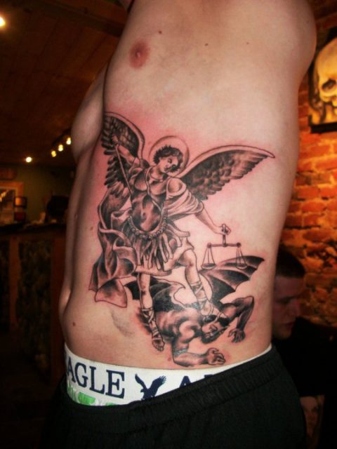 Josue lavarreda  San Miguel Arcángel tattoo I did couple  Facebook