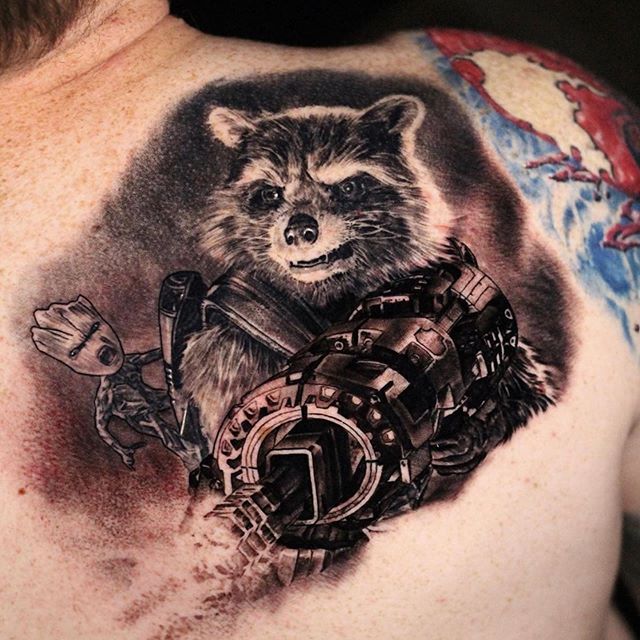 Rocket Raccoon tattoo